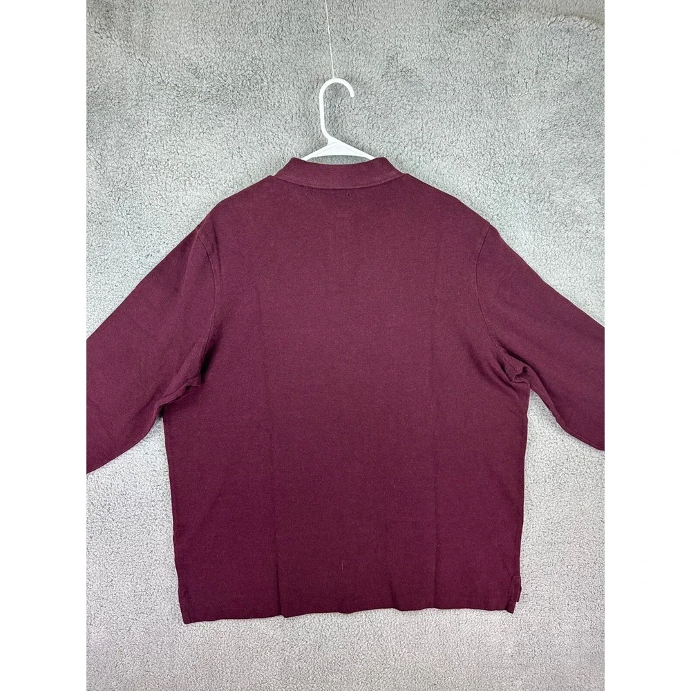 Polo Ralph Lauren Polo Shirt Mens Size XXL Maroon Long Sleeve Pony Preppy